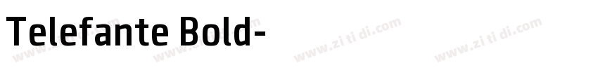 Telefante Bold字体转换